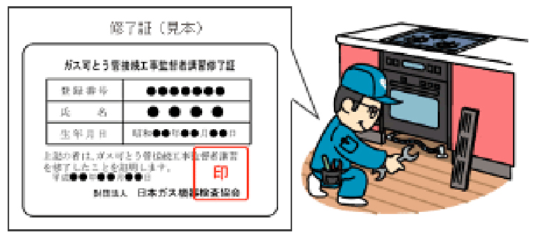 ガス可とう管接続工事監督者制度