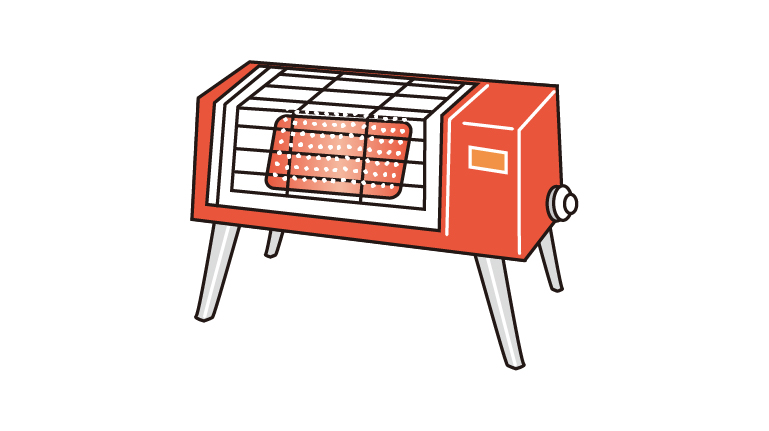 金網式ガスストーブ