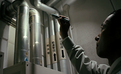 ガス湯沸器・ガスふろがまの給排気設備の確認