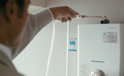 不完全燃焼防止装置のついていないガス機器の一酸化炭素濃度測定