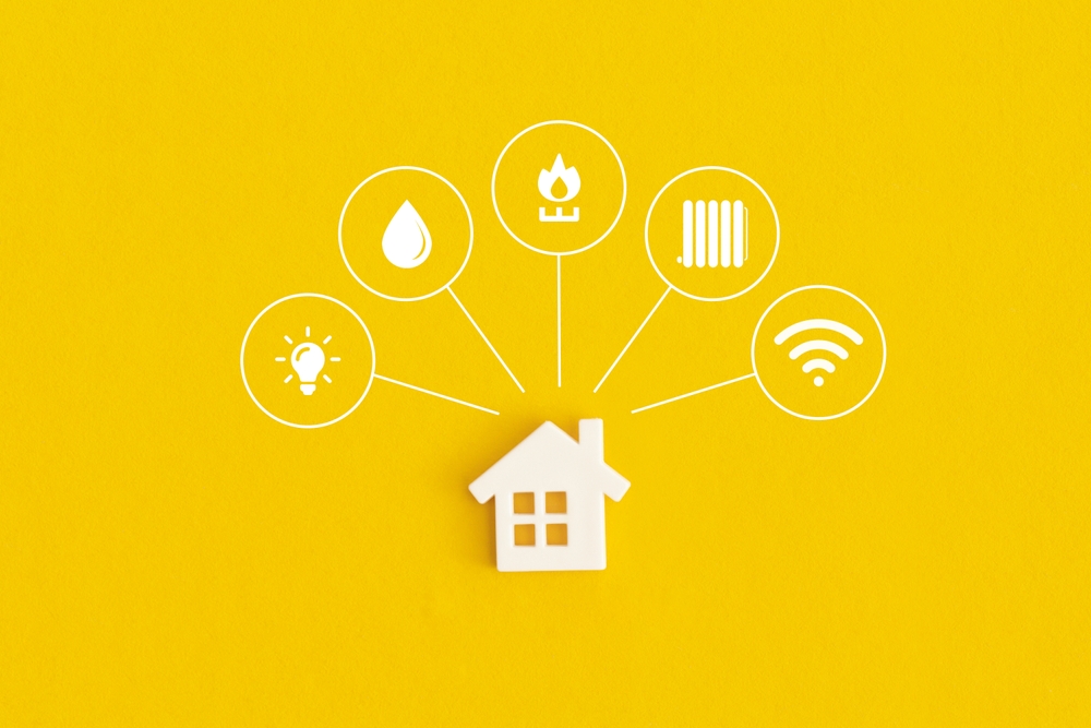 ミニチュア家と公共事業のシンボル