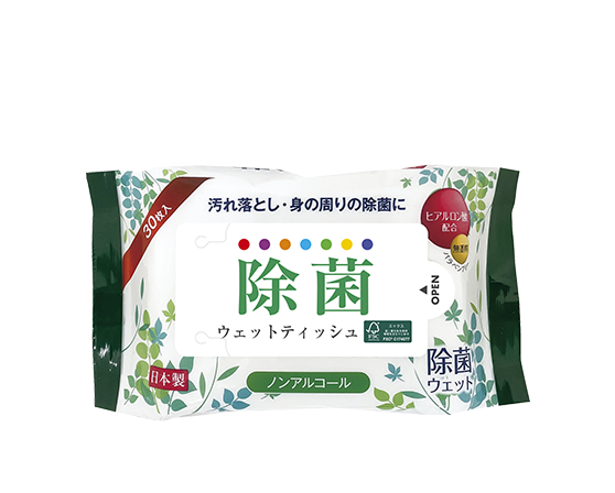 除菌ノンアルコール ウェットティッシュイメージ
