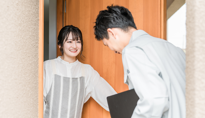 ご訪問・クリーニング実施