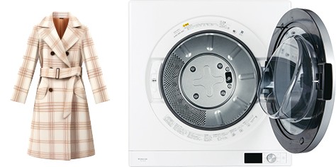 プラズマクラスターを搭載し、便利な衣類ケアコースを採用