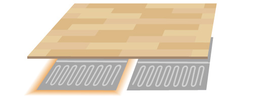 「暖める床の面積を切替えることができる？」イメージ