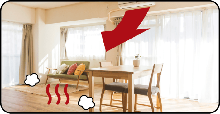 エアコンで素早く、部屋の空気を効率よくあたため、床暖房で足元からたため、乾燥も気にならない。