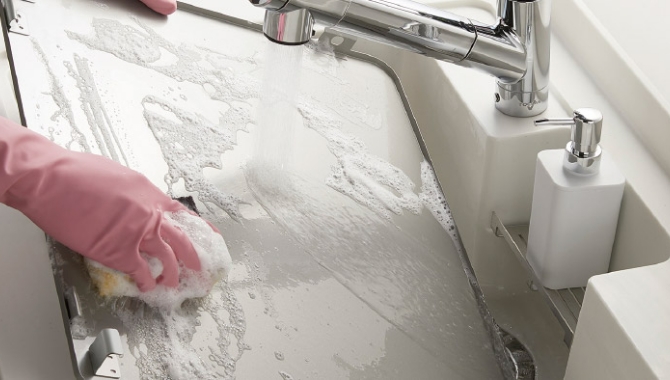 さっと洗えて便利