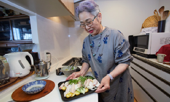 ガスコンロ付属の調理容器の使い勝手のよさに驚き