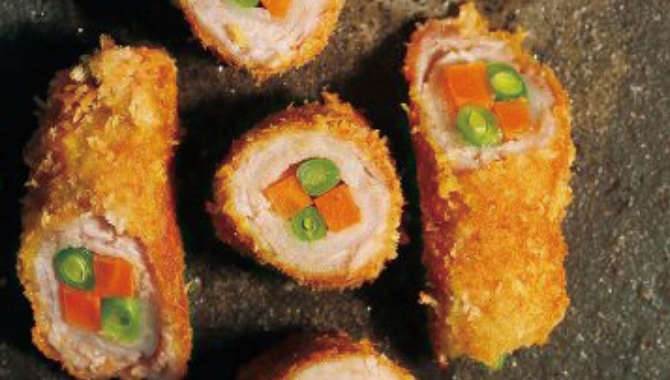 豚肉と野菜の彩りフライ