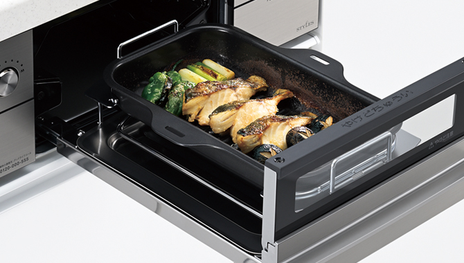 「魚」「トースト」「あたため」はオート調理機能でおまかせ。