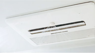 予備洗い、オゾン水散布、洗い流し、乾燥・換気まで