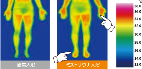 通常入浴　ミストサウナ入浴