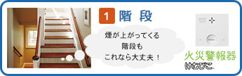 1.階段 けむぴこ煙が上がってくる階段もこれなら大丈夫！ けむぴこ