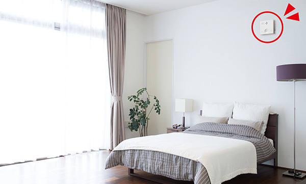 煙を検知して火災をお知らせします。