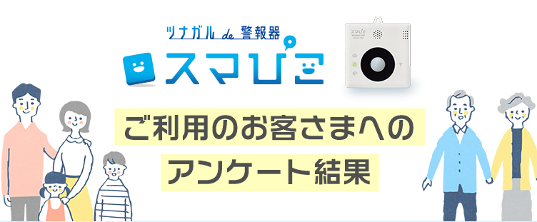 ツナガルde警報器 スマぴこ ご利用のお客さまへのアンケート結果