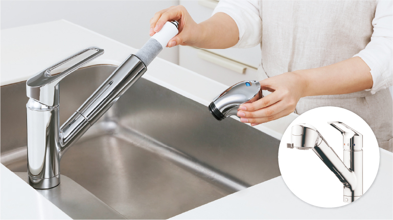 蛇口一体型浄水器