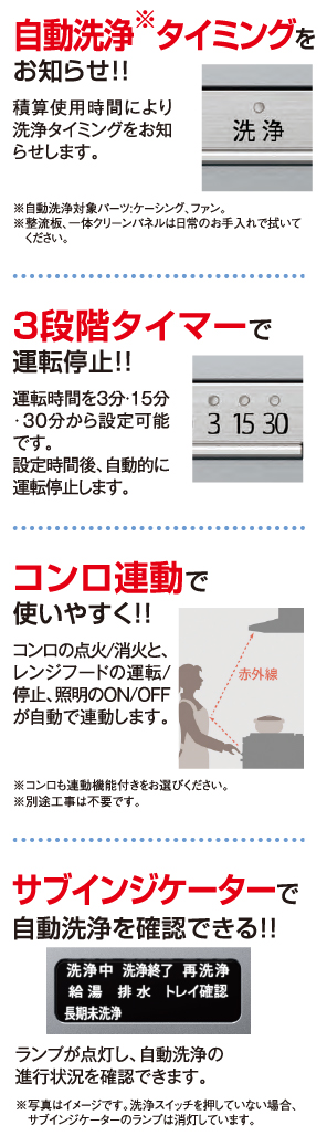 操作性：安心、便利なすぐれた機能を多数搭載しました。