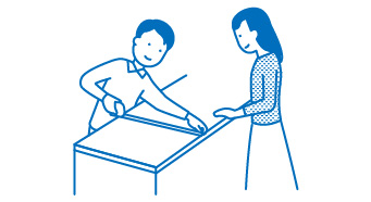 ショールームでも情報収集