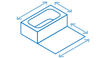 浴槽・洗い場の広さをチェック