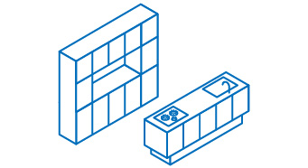 カップボードもあわせてコーディネート