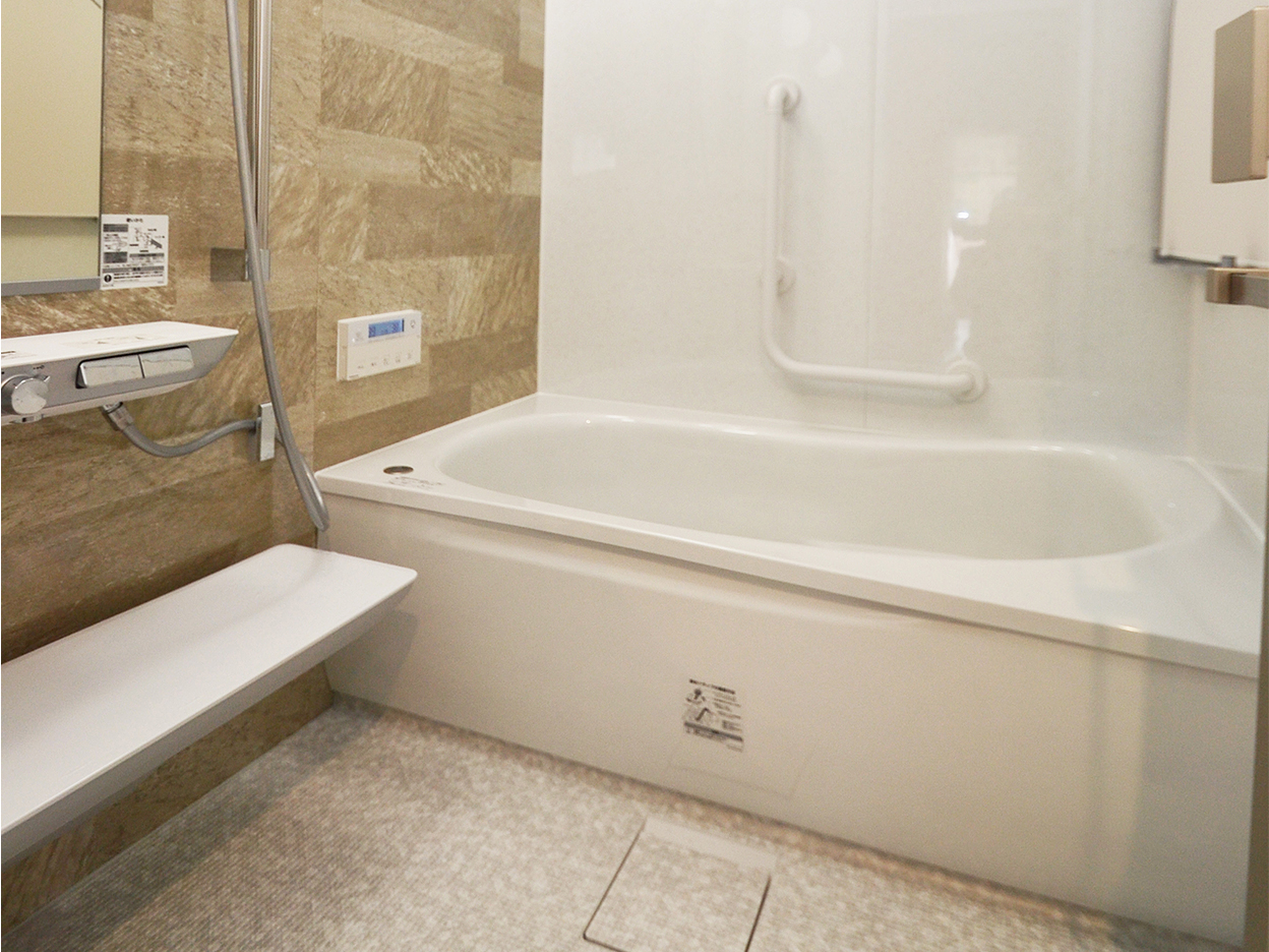 最新設備を導入して、いつも清潔で安心できる浴室と洗面化粧台に