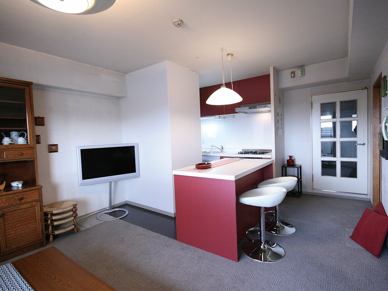 奥さまのアイデア光るダイニングキッチンに