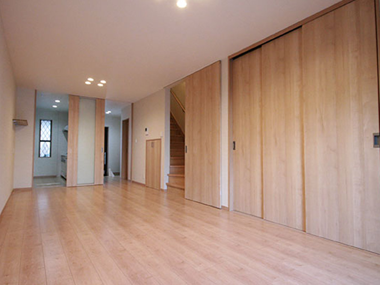 1階をワンフロアにして全面的に間取りを変更