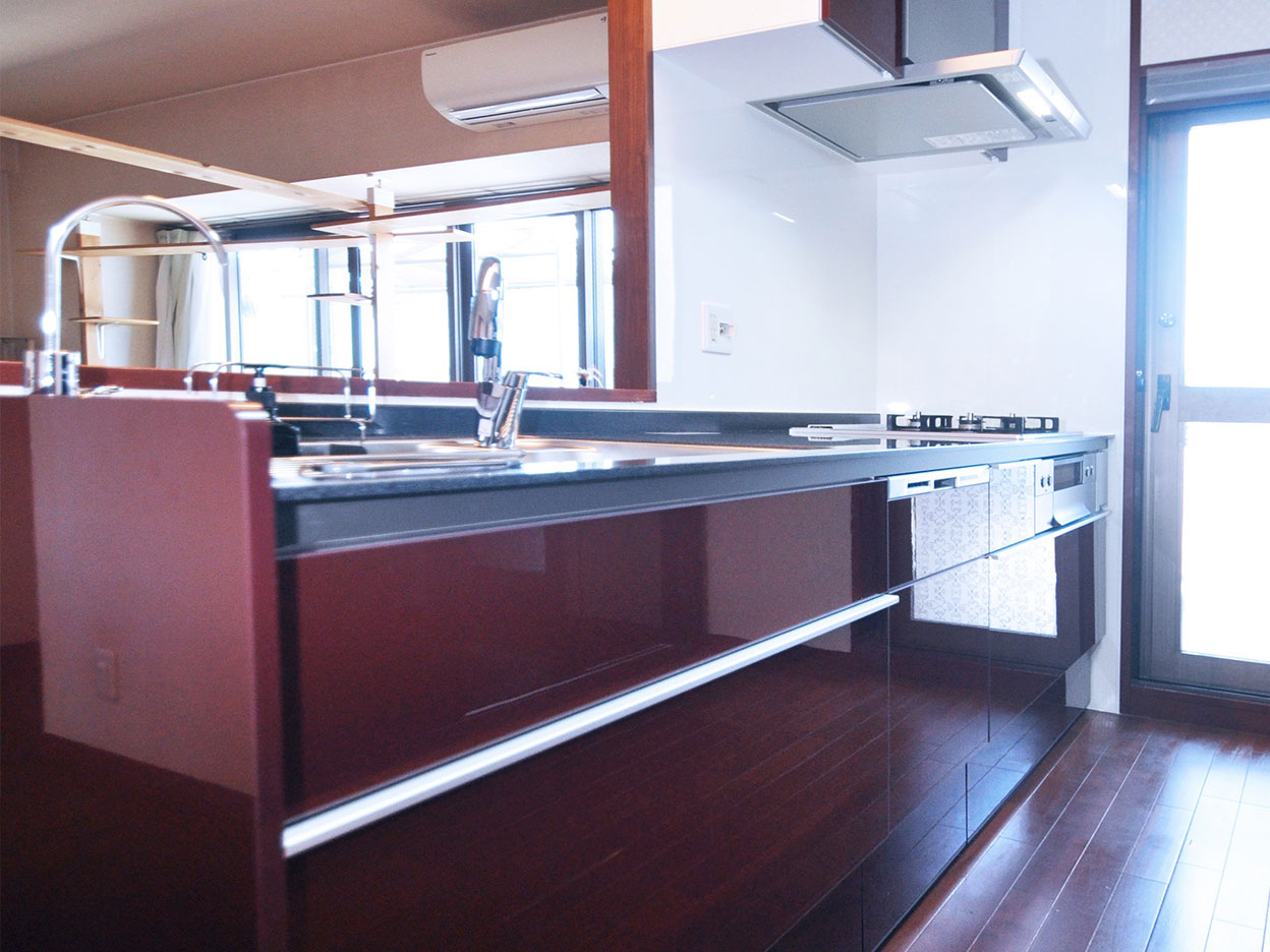 3世代が使いやすい機能的なキッチン