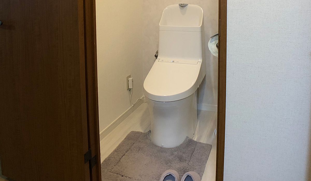 お掃除しやすいトイレ空間