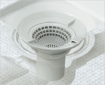 お掃除ラクラク排水口（抗菌・防カビ仕様）