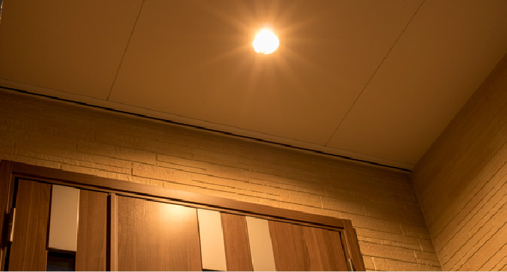 明るく照らして防犯対策