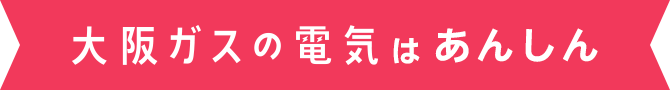 大阪ガスの電気はあんしん