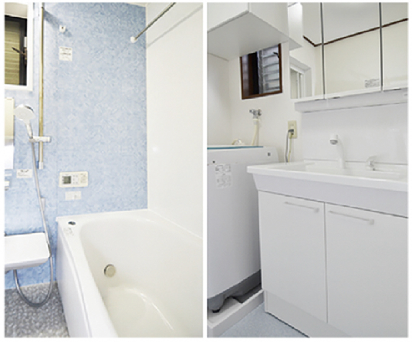 新しいバスルーム