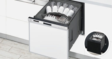 食器洗い乾燥機（ビルトインタイプ） ※画像はイメージです。リース期間8年間2,260円〜 月額リース料金（税込）